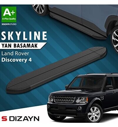 S-Dizayn Land Rover Discovery 4 Skyline Siyah Yan Basamak 193 Cm 2009-2016 A+ Kalite