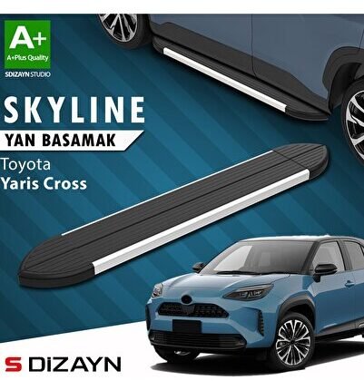 S-Dizayn Toyota Yaris Cross Skyline Aluminyum Yan Basamak 183 Cm 2020 Üzeri A+ Kalite