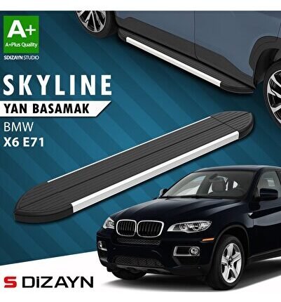 S-Dizayn Bmw X6 E71 Skyline Aluminyum Yan Basamak 193 Cm 2008-2014 A+ Kalite