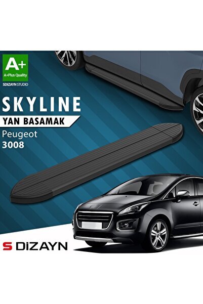 1_org_zoom-39977.jpg S-Dizayn Peugeot 3008 Skyline Siyah Yan Basamak 183 Cm 2009-2013 A+ Kalite - Görsel 1