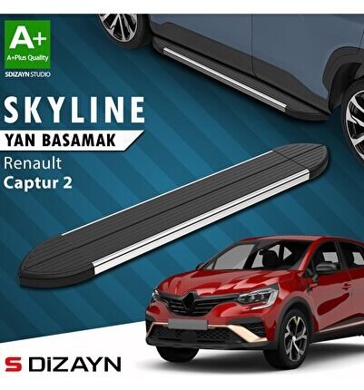 S-Dizayn Renault Captur 2 Skyline Krom Yan Basamak 183 Cm 2020 Üzeri A+ Kalite
