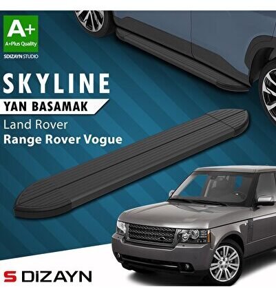 S-Dizayn Land Rover Range Rover Vogue 2 Skyline Siyah Yan Basamak 183 Cm 2002-2012 A+ Kalite