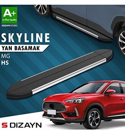 S-Dizayn MG HS Skyline Krom Yan Basamak 183 Cm 2021-2024 A+ Kalite
