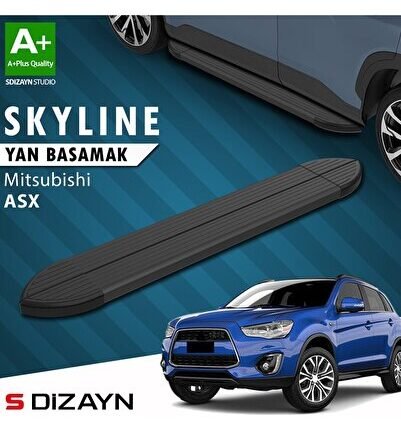 S-Dizayn Mitsubishi ASX Skyline Siyah Yan Basamak 183 Cm 2010 Üzeri A+ Kalite