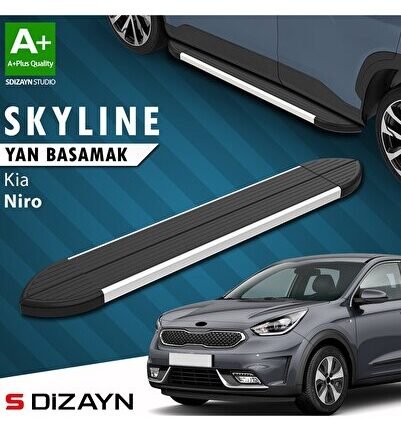 S-Dizayn Kia Niro Skyline Aluminyum Yan Basamak 183 Cm 2017 Üzeri A+ Kalite