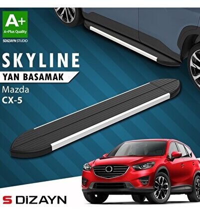 S-Dizayn Mazda CX-5 Skyline Aluminyum Yan Basamak 183 Cm 2012-2016 A+ Kalite