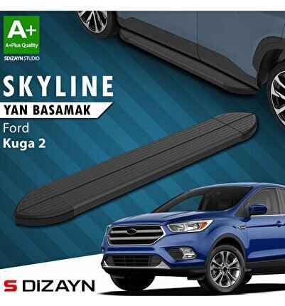S-Dizayn Ford Kuga 2 Skyline Siyah Yan Basamak 183 Cm 2013-2019 A+ Kalite