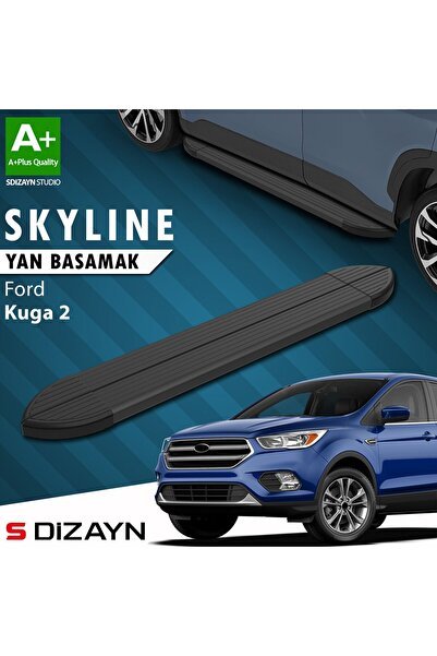 1_org_zoom-40077.jpg S-Dizayn Ford Kuga 2 Skyline Siyah Yan Basamak 183 Cm 2013-2019 A+ Kalite - Görsel 1