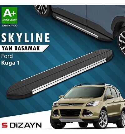 S-Dizayn Ford Kuga 1 Skyline Krom Yan Basamak 183 Cm 2008-2012 A+ Kalite