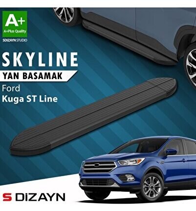 S-Dizayn Ford Kuga 2 ST-Line Skyline Siyah Yan Basamak 183 Cm 2017-2019 A+ Kalite