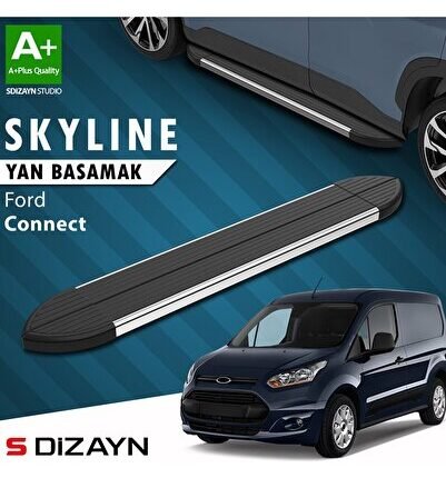 S-Dizayn Ford Connect 2 Skyline Krom Yan Basamak 183 Cm 2014-2023 A+ Kalite