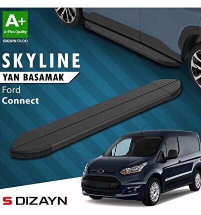 S-Dizayn Ford Connect 2 Skyline Siyah Yan Basamak 183 Cm 2014-2023 A+ Kalite