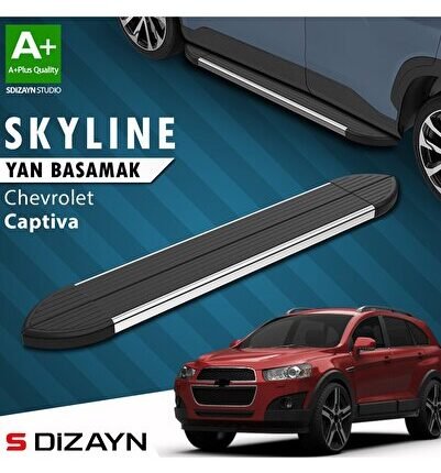 S-Dizayn Chevrolet Captiva Skyline Krom Yan Basamak 183 Cm 2006-2018 A+ Kalite
