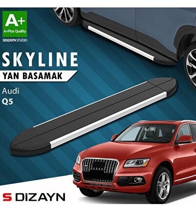 S-Dizayn Audi Q5 Skyline Aluminyum Yan Basamak 183 Cm 2008-2016 A+ Kalite