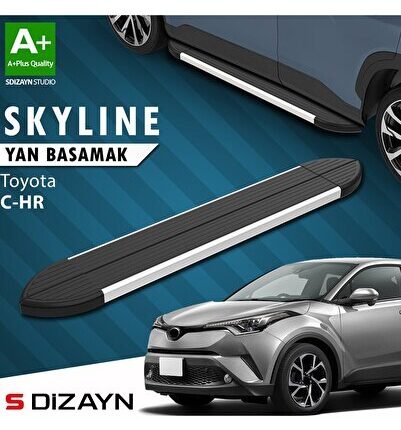 S-Dizayn Toyota C-HR Skyline Aluminyum Yan Basamak 173 Cm 2016-2023 A+ Kalite