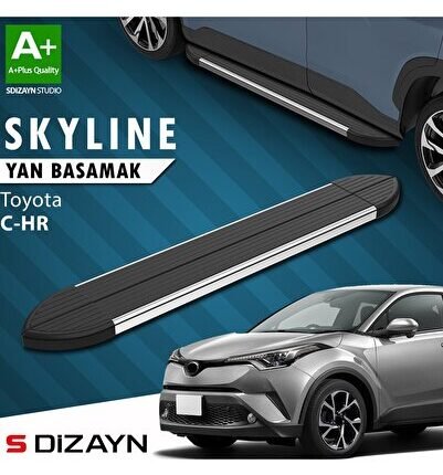 S-Dizayn Toyota C-HR Skyline Krom Yan Basamak 173 Cm 2016-2023 A+ Kalite