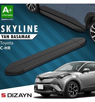 S-Dizayn Toyota C-HR Skyline Siyah Yan Basamak 173 Cm 2016-2023 A+ Kalite