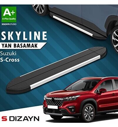S-Dizayn Suzuki SX4 2 S-Cross Skyline Aluminyum Yan Basamak 173 Cm 2014-2021 A+ Kalite
