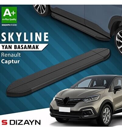 S-Dizayn Renault Captur Skyline Siyah Yan Basamak 173 Cm 2013-2020 A+ Kalite