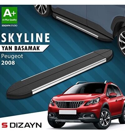 S-Dizayn Peugeot 2008 Skyline Krom Yan Basamak 173 Cm 2013-2019 A+ Kalite