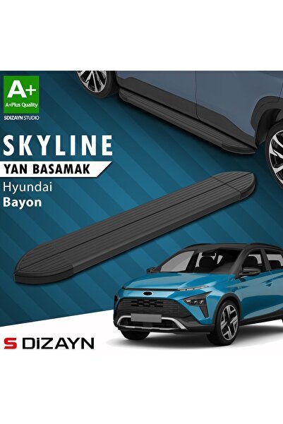 1_org_zoom-40324.jpg S-Dizayn Hyundai Bayon Skyline Siyah Yan Basamak 173 Cm 2021-2024 A+ Kalite - Görsel 1
