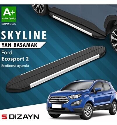 S-Dizayn Ford EcoSport 2 Ecoboost EcoBoost 1.0 Skyline Aluminyum Yan Basamak 173 Cm 2012-2022 A+ Kal