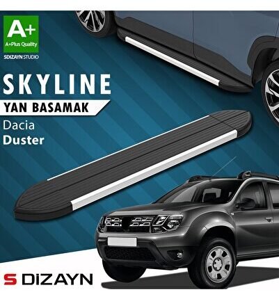 S-Dizayn Dacia Duster Skyline Aluminyum Yan Basamak 173 Cm 2009-2018 A+ Kalite
