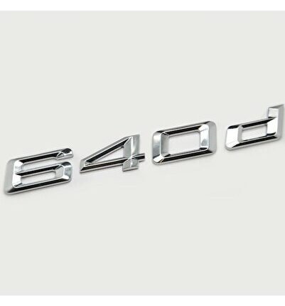 Bmw 640d Krom Bagaj Yazısı İthal Ürün A++ Kalite