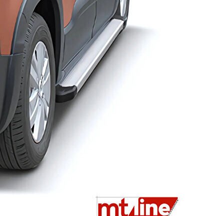 Yan Basamak Fiat Egea Cross 2020-24 Kısa Şasi Eloksallı Alü. Alın Gri Gövde Siyah