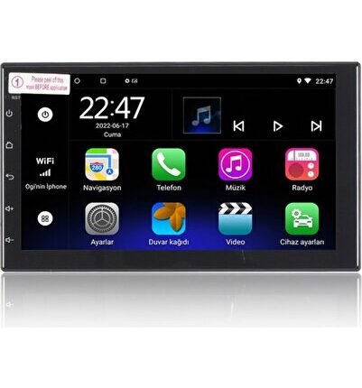 Fiat Fiorino  Uyumlu Android 12 Carplay Navigasyon Multimedya - 2GB Ram 32GB HDD