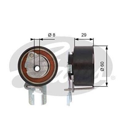 EKSANTRIK GERGI RULMANI PEUGEOT 107 206 207 307 407 1.4HDI DV4TD 1.6HDI DV6TED4 DV6ATED4 CITROEN BER