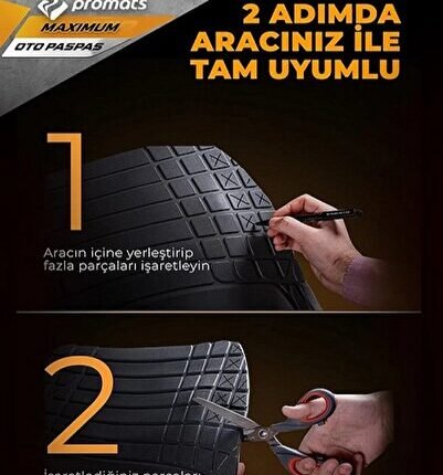 Citroen C3 Picasso UYUMLU 4-D OTO PASPAS ((MAXIMUM SİYAH))