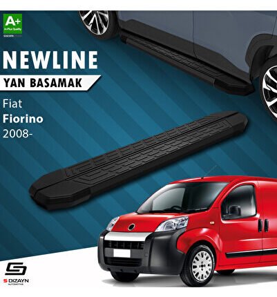 Fiat Fiorino NewLine Siyah Yan Basamak 173 Cm 2008 Üzeri A+ Kalite FI-FI1-YBS-NW-SA-173