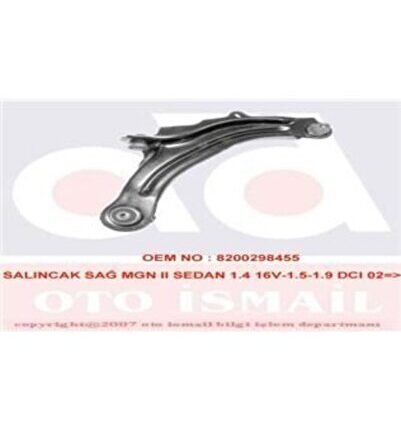 JTC1222 SALINCAK SAĞ MEGANE II 02- CAPTUR 13- KOMPLE 18mm