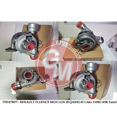 Turbo Komple Megane Iıı-ıv-fluence-scenıc Iıı-dacıa Duster-qashqaı 1.5dcı 90bg Euro6 13 Borg 313105