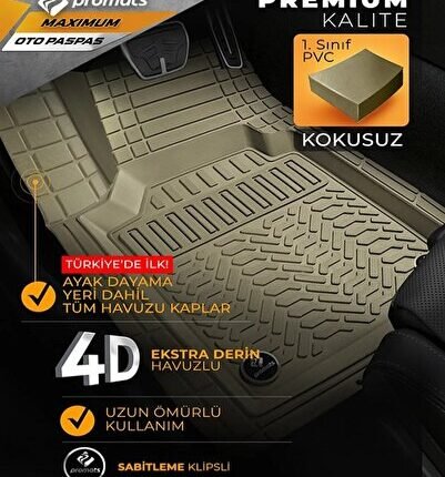 FORD C-MAX 2004-2007 4D OTO PASPAS MAXİMUM BEJ