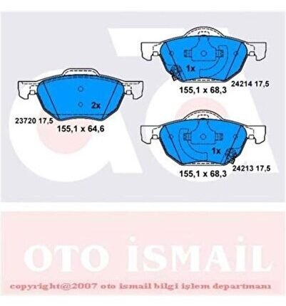 986494135 Fren Balatası Ön Accord 03-