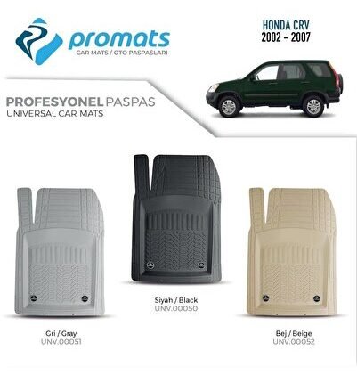 Honda Crv 2002-2007 Oto Paspas Profesyonel 4d (bej)