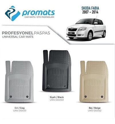 Skoda Fabia 2007-2014 Oto Paspas Profesyonel 4d (bej)