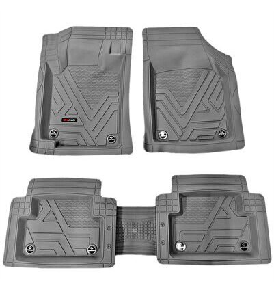 İcon 5D Gri Üniversal Havuzlu Paspas 5 Parça