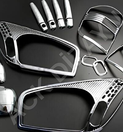 Dacıa Duster 2018-2019-2020-2021-2022 Krom Kapı Eşiği Paslanmaz Çelik 4 Parça