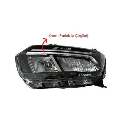 Dacia Duster Far Lambası Sol (İÇ ÇİZGİLER KROM) 2021-2024 260602287r