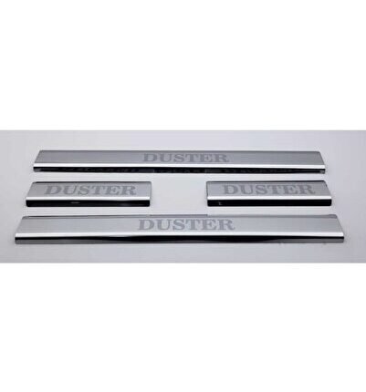 Dacia Duster Paslanmaz Çelik Krom Kapı Eşiği 4 Parça 2010-2018