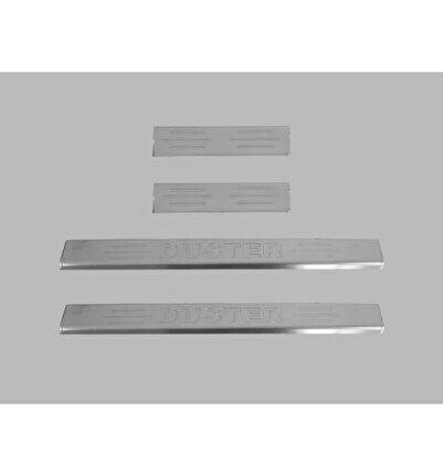 Dacia Duster Suv Kapı Eşiği 4 Parça 2018 ve Üzeri Krom Paslanmaz Çelik