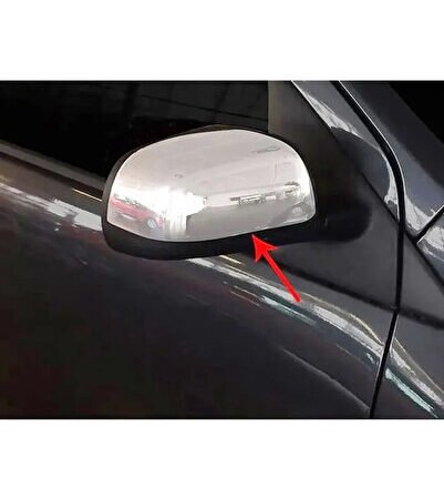 Dacia Duster 2010 - 2012 Uyumlu Paslanmaz Çelik Ayna Kapağı