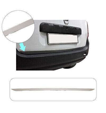 Dacia Duster Uyumlu 2010-2017 Uyumlu Krom Bagaj Alt Çıtası Paslanmaz Çelik