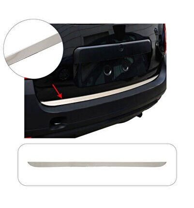 Dacia Duster Uyumlu 2018 Ve Üzeri Krom Bagaj Alt Çıtası Paslanmaz Çelik