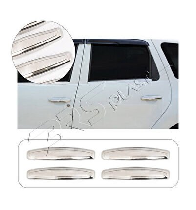 Dacia Duster Facelift Uyumlu 2010-2017 Krom Kapı Kolu 4 Kapı Paslanmaz Çelik
