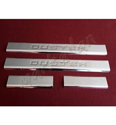 Dacia Duster Krom Kapı Eşiği 2010-2017 4 Parça P.Çelik