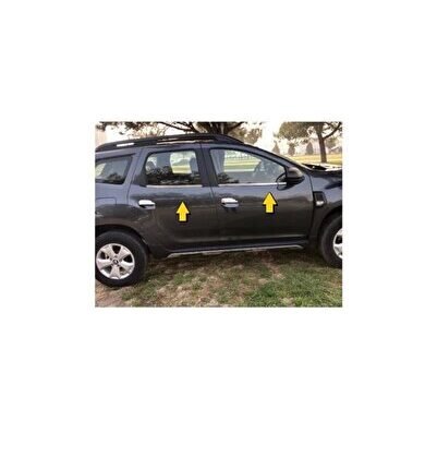 DACİA DUSTER UYUMLU CAM ÇITASI 4 PARÇA 2018 ÜZERİ PASLANMAZ KROM